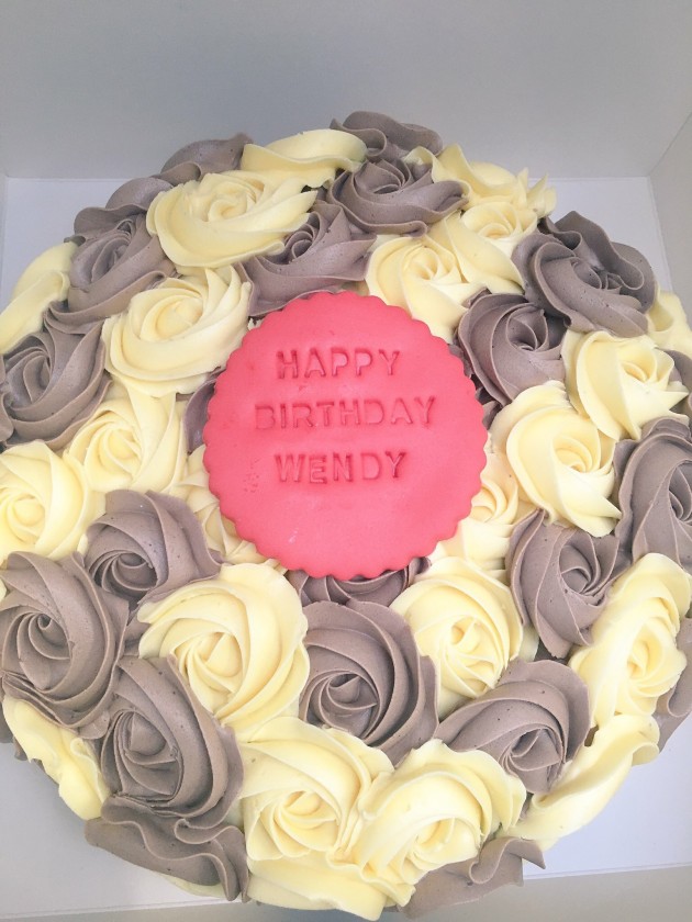 Chocovanilla cake