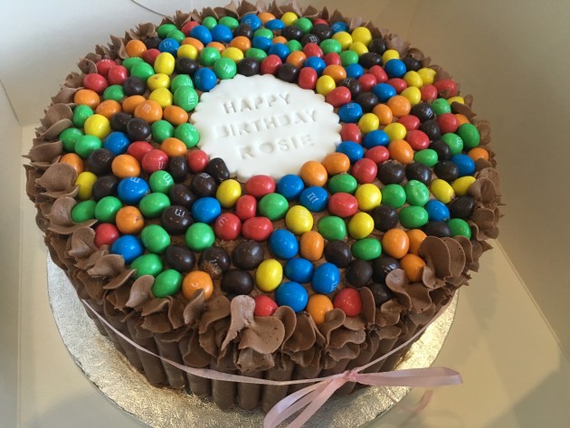 M&M cake